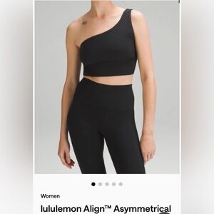 lululemon athletica Black Asymmetrical Bra